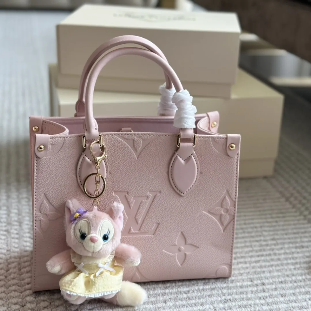 Louis Vuitton Onthego Pm Monogram Empreinte Pink Opale 25Cm M47135 Secondary image