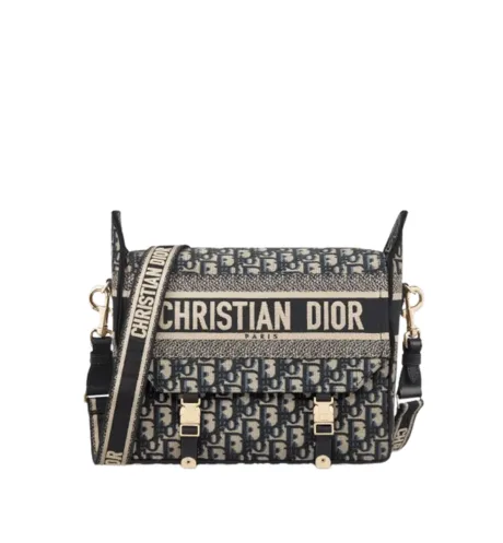 Dior Small Diorcamp Bag Blue Dior Oblique Embroidery 23Cm Main image