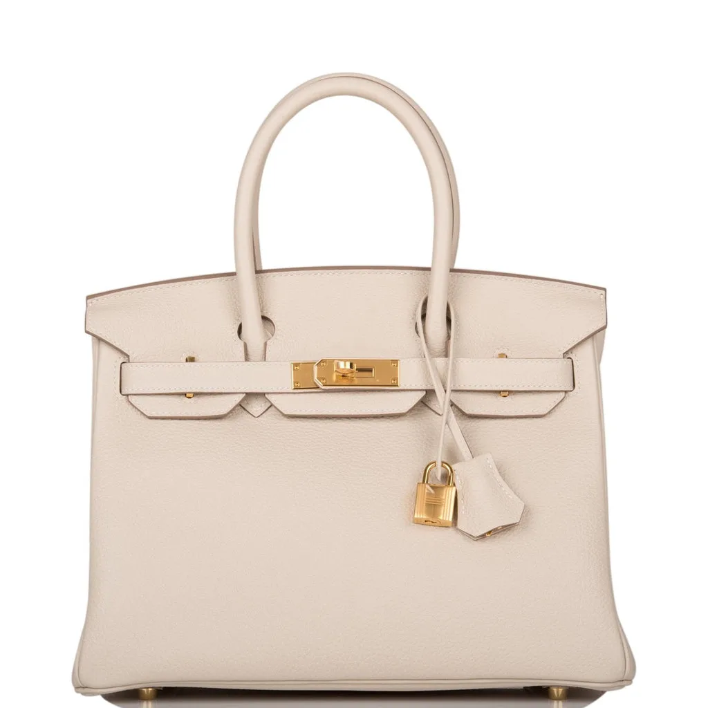 H Handbags Birkin 30 Craie Togo Gold Hardware Main image