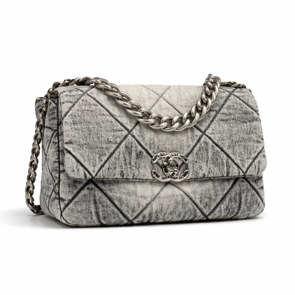 Chanel Grey Denim Medium Chanel 19 Bag Secondary image
