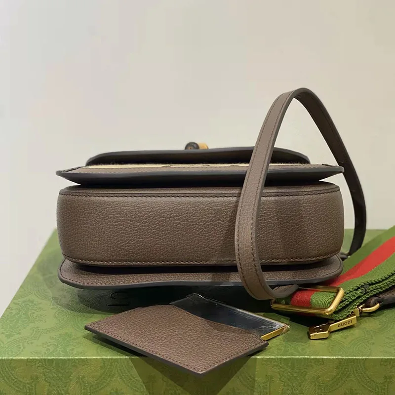 Gucci Bamboo 1947 Small Top Handle Bag – Beige/Brown Canvas