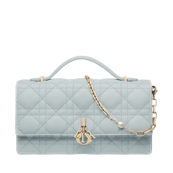 My Dior Mini Bag Celestial Blue Cannage Lambskin