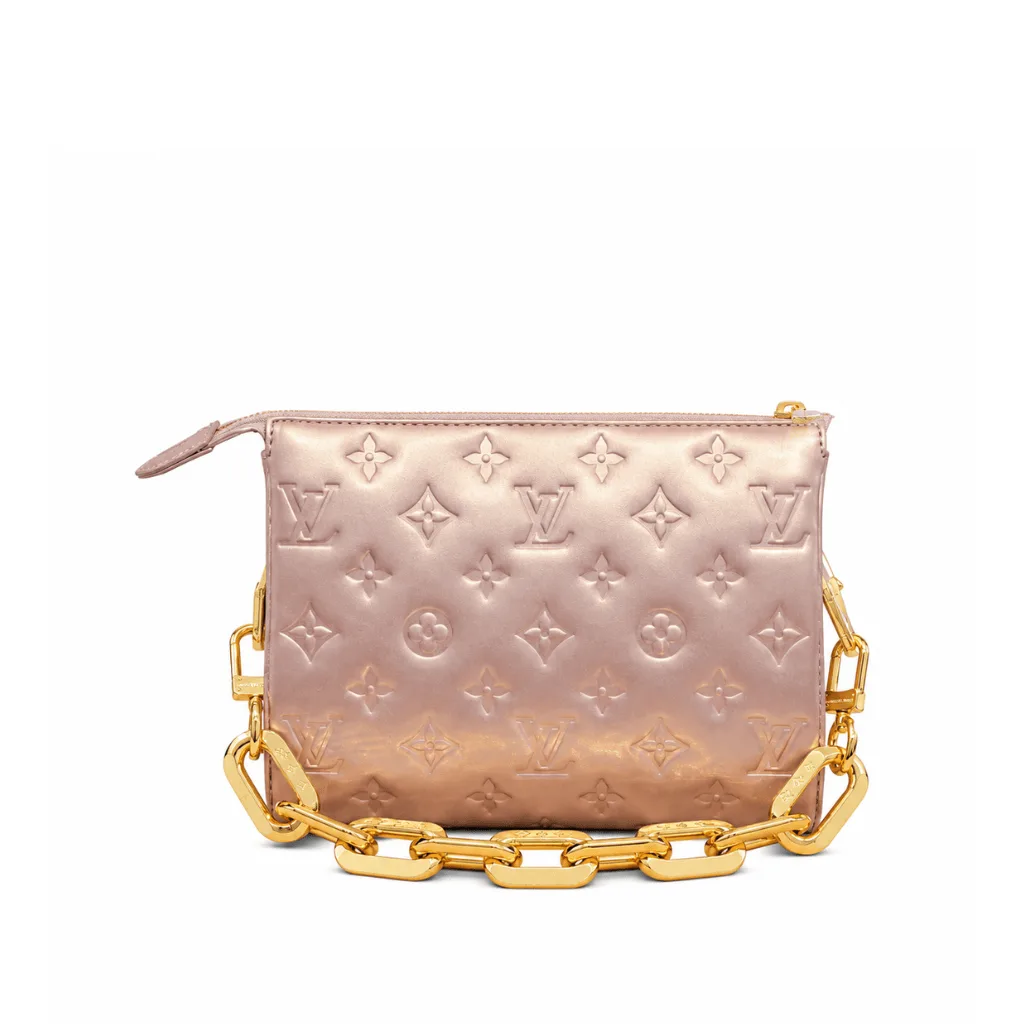 Louis Vuitton Monogram Puffy Lambskin Coussin BB Beige 21Cm M59277 Main image
