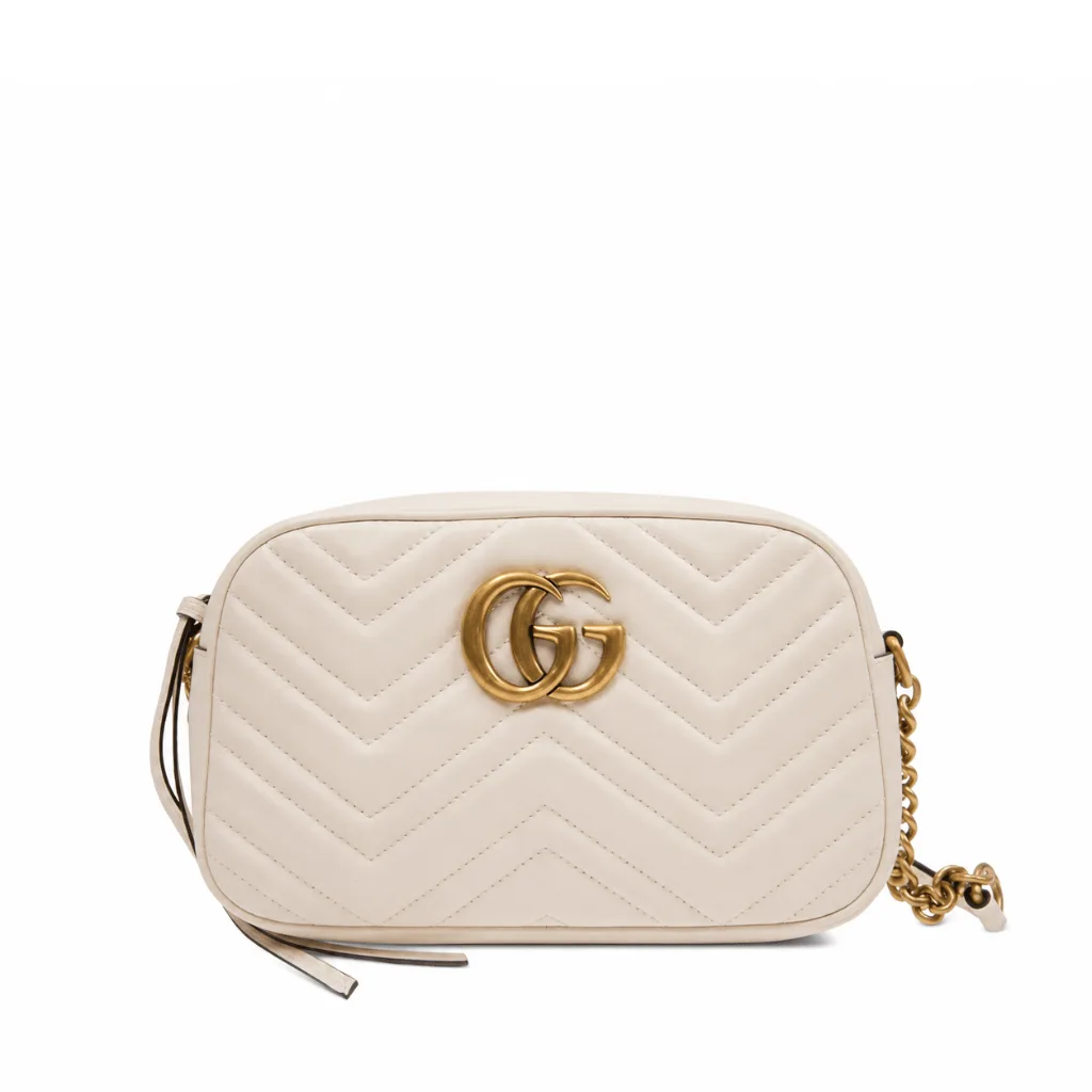 Gucci Marmont Small Matelasse Camera White Shoulder Bag 447632 Dtd1T 9022 Main image