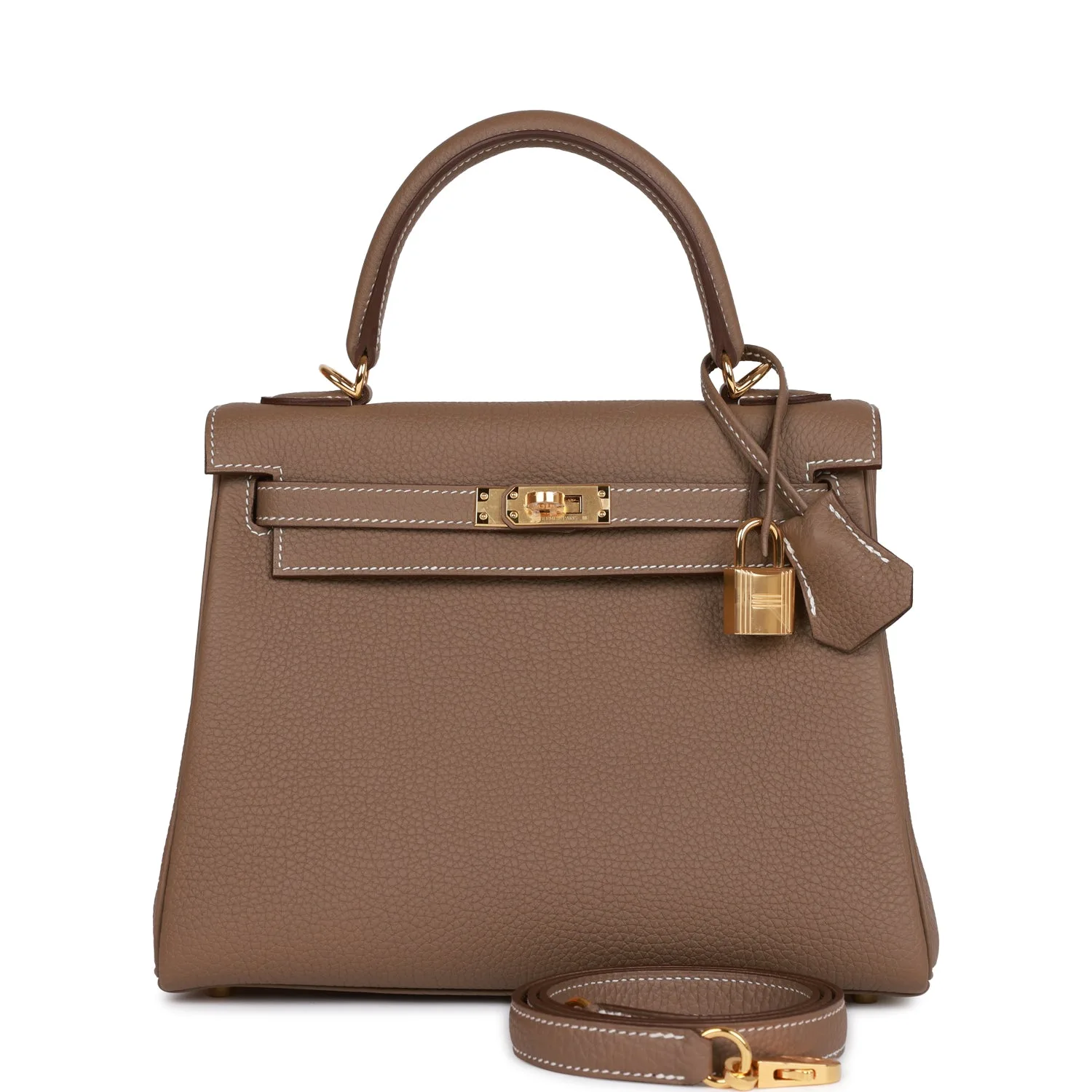 H Handbags Kelly Retourne 25 Etoupe Togo Gold Hardware Main image
