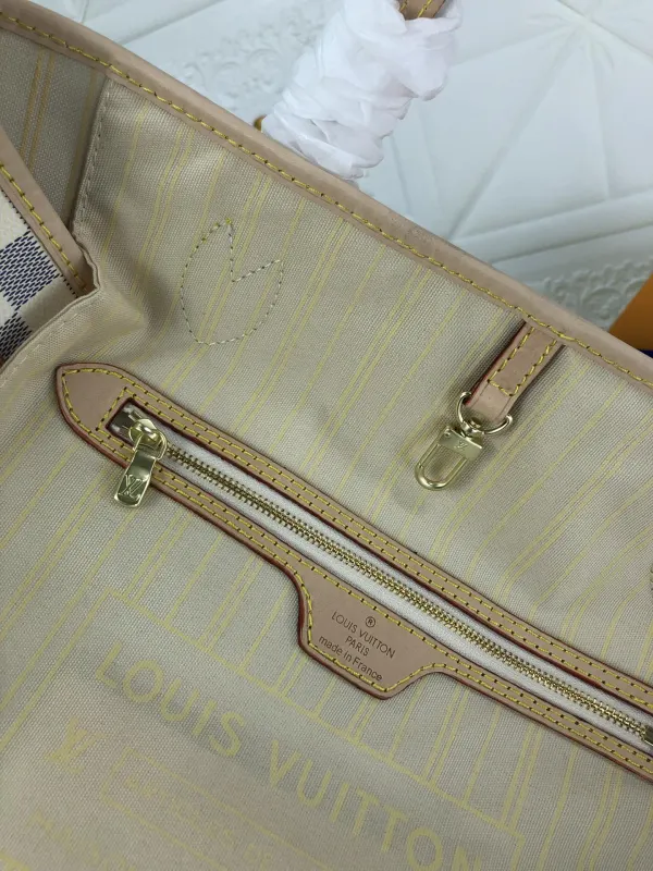 Louis Vuitton Neverfull Gm Damier Azur And Beige 40Cm N41360