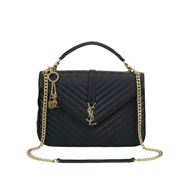 Saint Laurent College Large Chain Bag Black 32Cm 600278Brm071000 Main image
