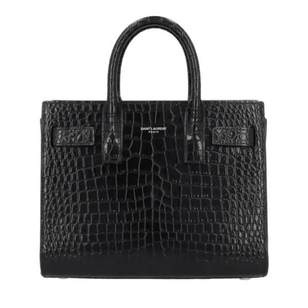 Saint Laurent Sac De Jour Crocodile Black Bag 31cm Main image