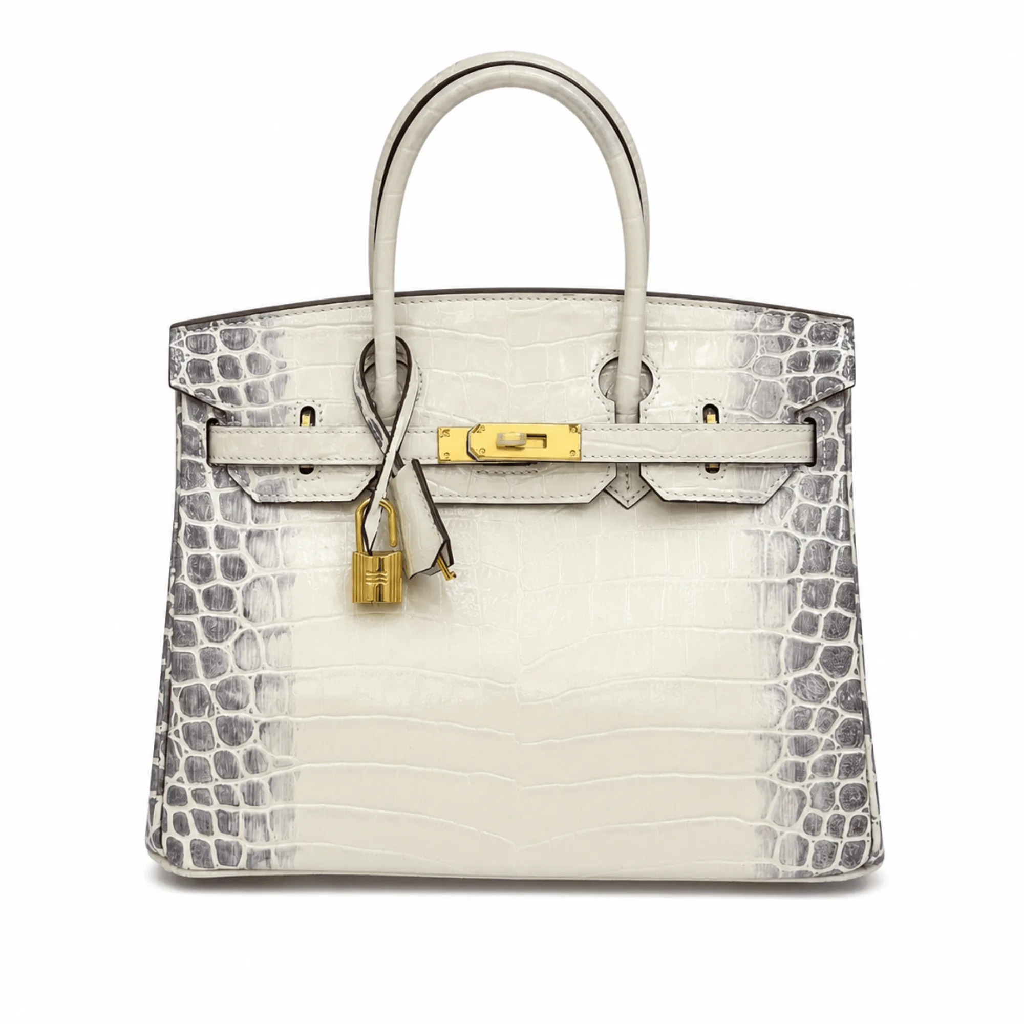 H Birkin 30 Himalaya Blanc Crocodile With Gold Hardware Main image