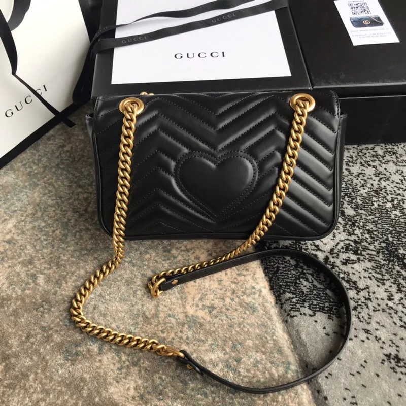 Gucci Marmont Matelasse Mini Black Bag 446744 Dtdit 1000 Secondary image