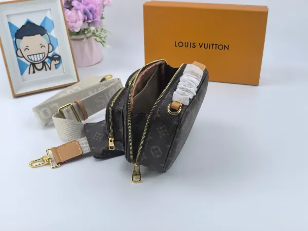 Louis Vuitton Utility Crossbody Bag Brown 18Cm