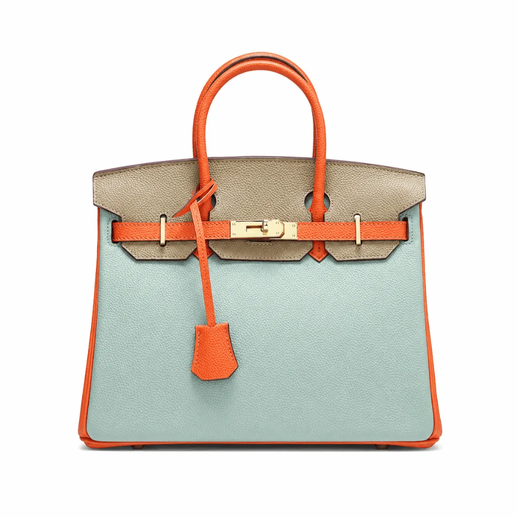 H Birkin Mini Gold Hardware Epsom Multicolor 25cm Main image