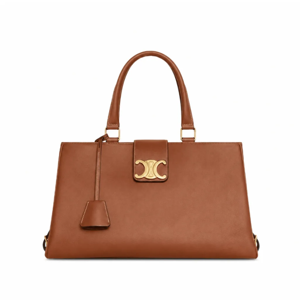 Celine Medium Appoline Bag In Supple Calfskin Brown 37Cm 114963Fk6 04Lu Main image