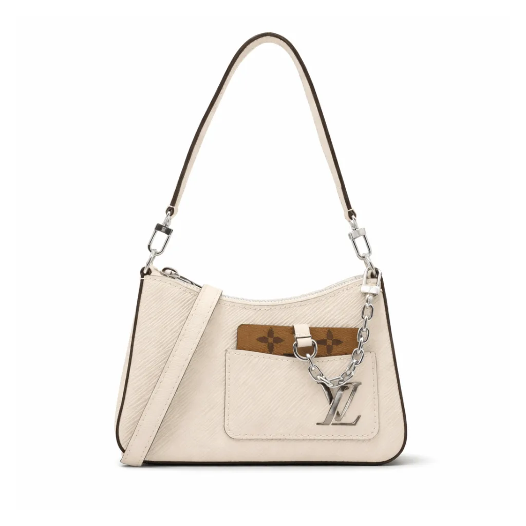 Louis Vuitton Marellini Epi Leather Shoulder Bag Quartz White Main image