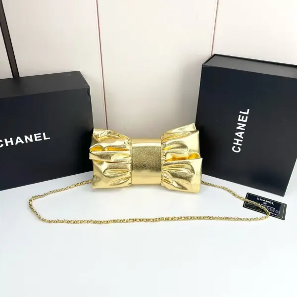 Chanel Elegant Evening Clutch Bow Purse