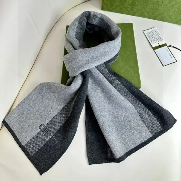 Gucci Grey And Black scarf