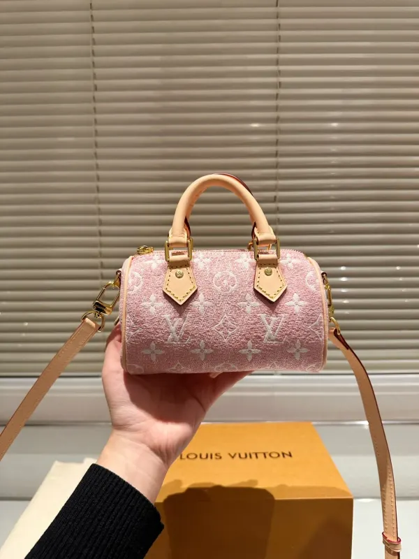 Louis Vuitton Nano Speedy Monogram Pink 17Cm