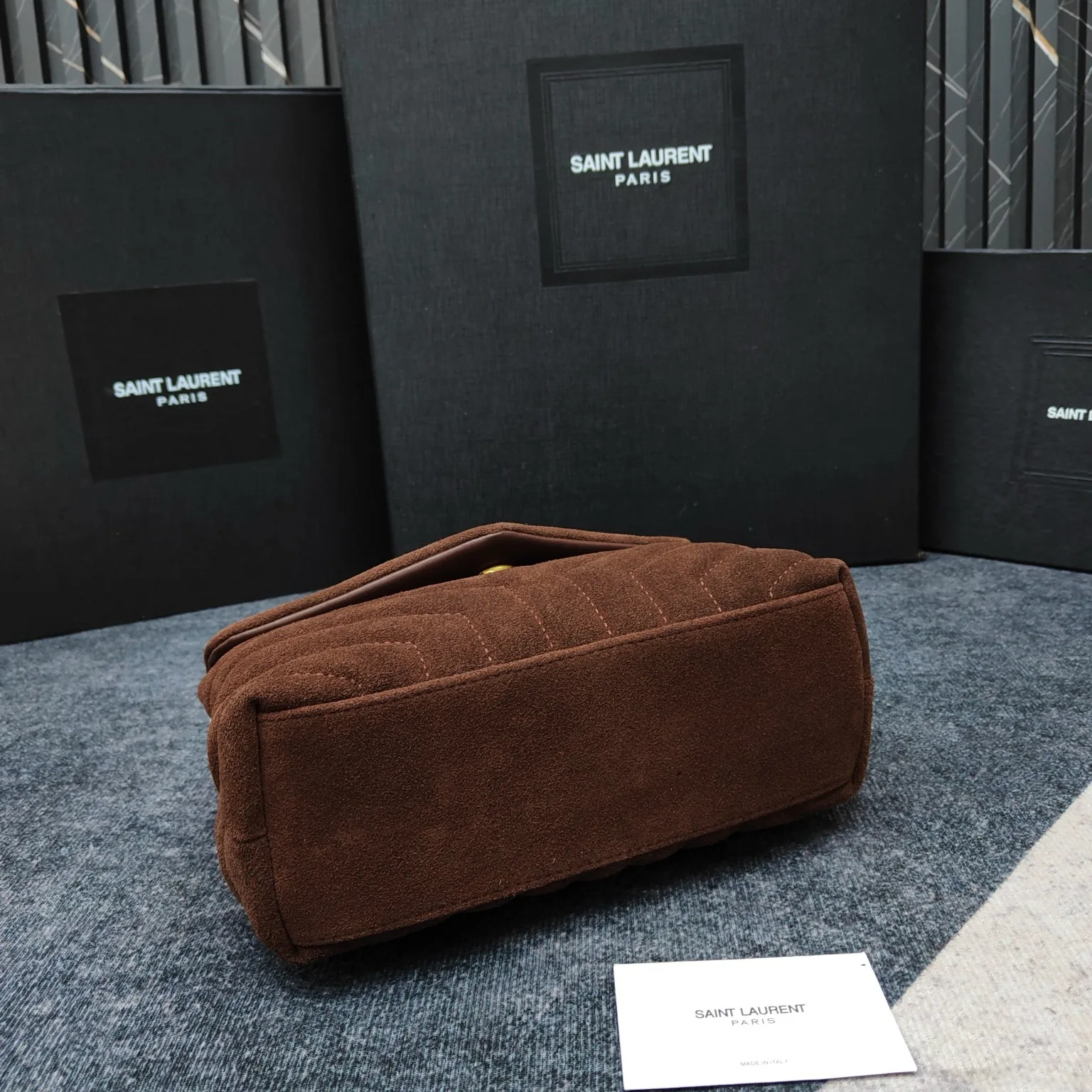 Saint Laurent Loulou Suede Shoulder Bag