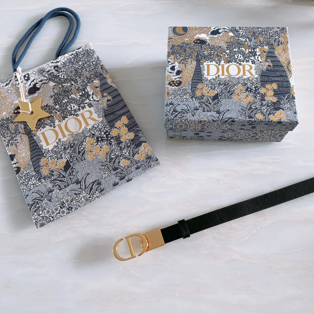 Dior 30 Montaigne Reversible Belt 20MM In Black Secondary image