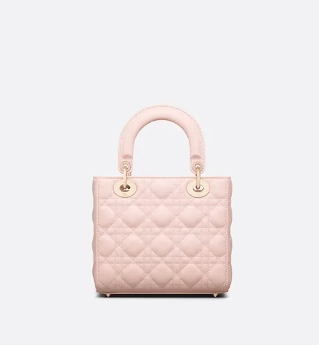Lady Dior Small Bag Powder Pink Cannage Lambskin 20cm Secondary image