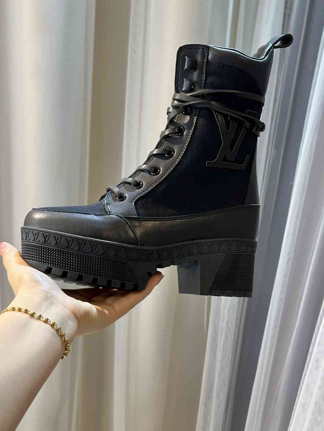 Louis Vuitton Black Laureate Desert Boot