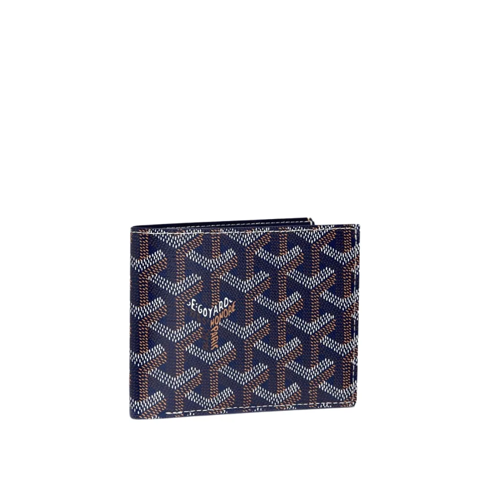 Goyard Victoire Wallet In Navy Blue Main image