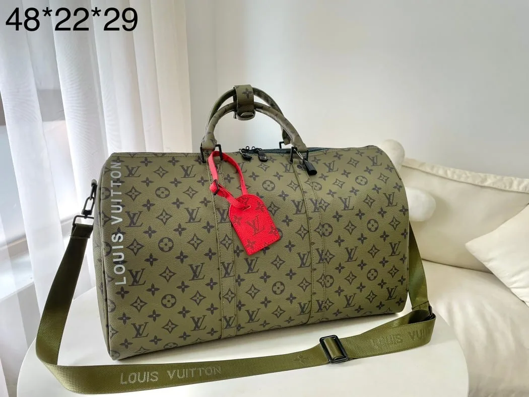 Louis Vuitton Keepall Bandouliere 50 Green Travel Bag M23963