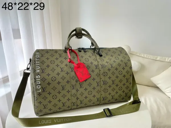 Louis Vuitton Keepall Bandouliere 50 Green Travel Bag M23963