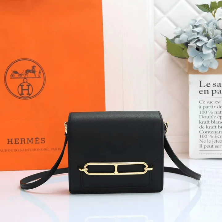 Hermes Black Swift Evercolor Mini Roulis 18 Gold Hardware Secondary image