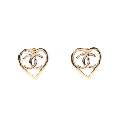 Chanel CC Heart CoCo In Love Earrings Gold Main image