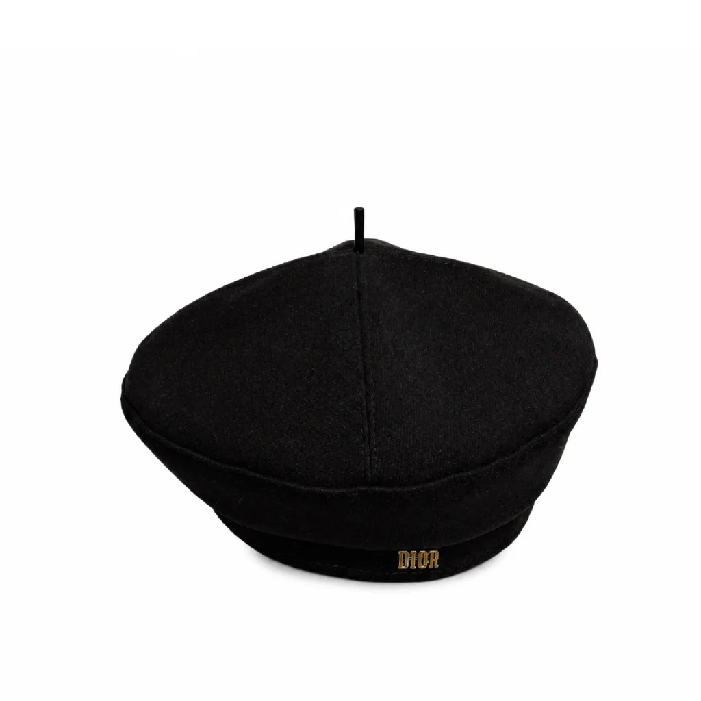 Dior Cotton Drill Beret Black Main image