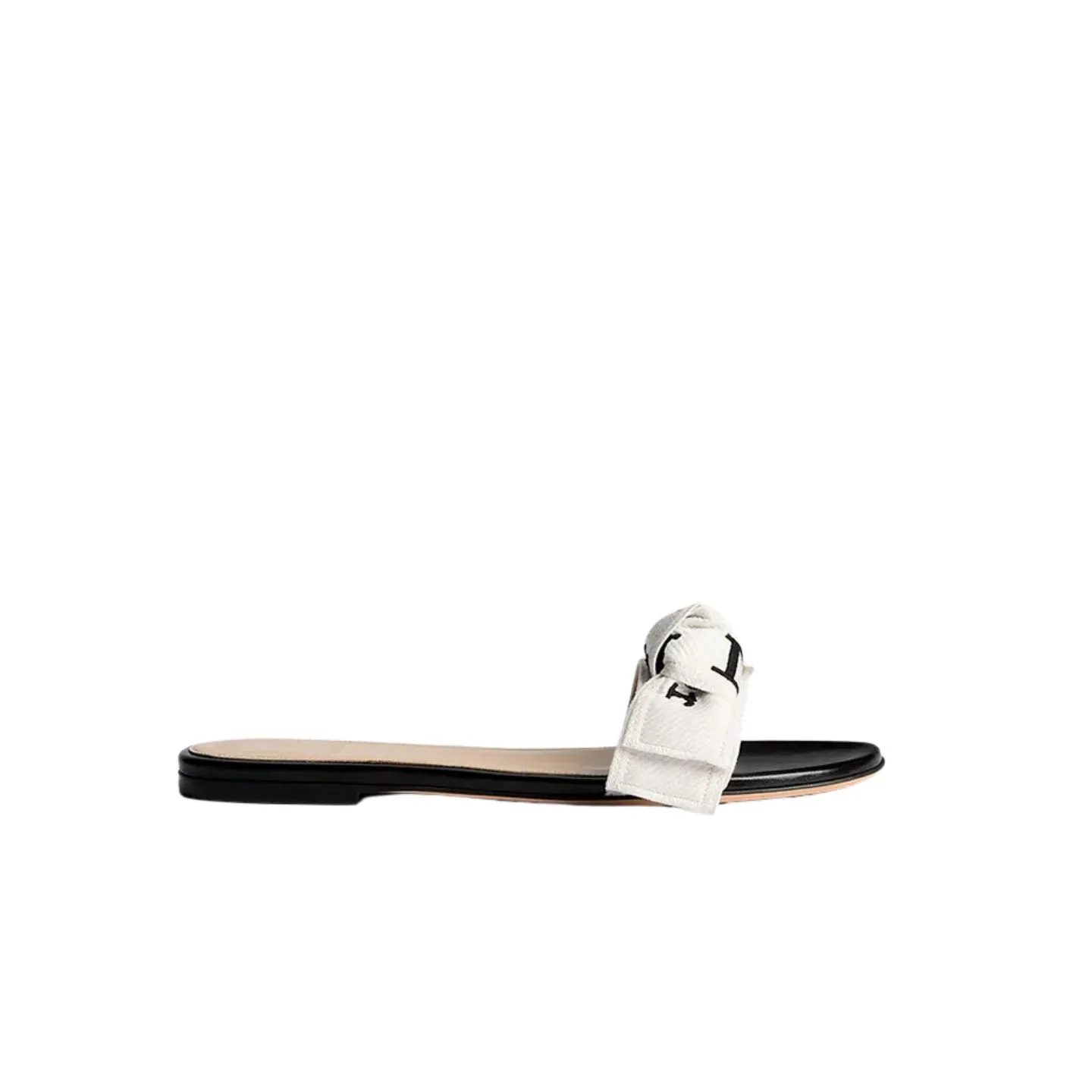 Dior Mule J’Adior Black Embroidered Cotton