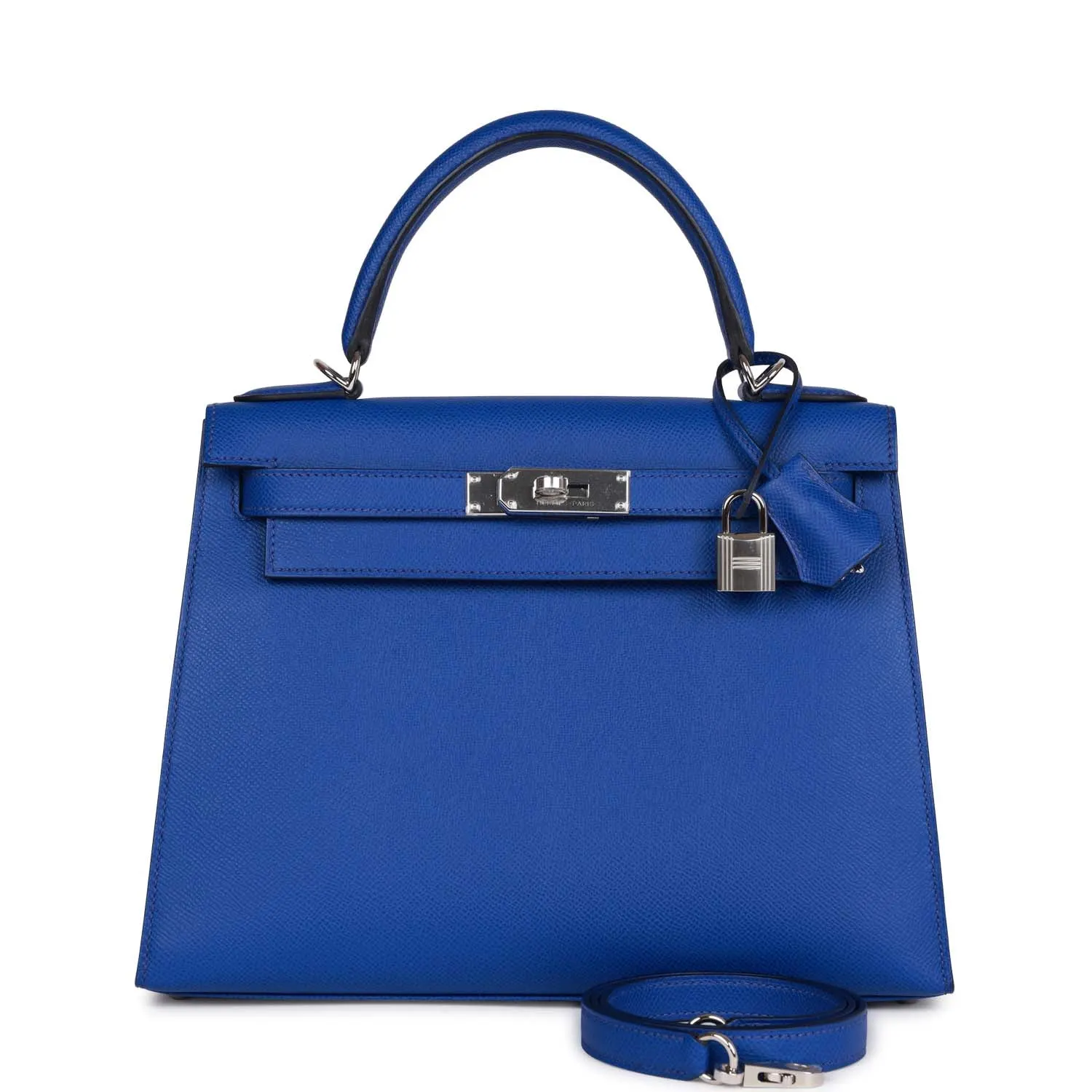 H Kelly Sellier 28 Bleu Royal Sellier Epsom Palladium Hardware Main image