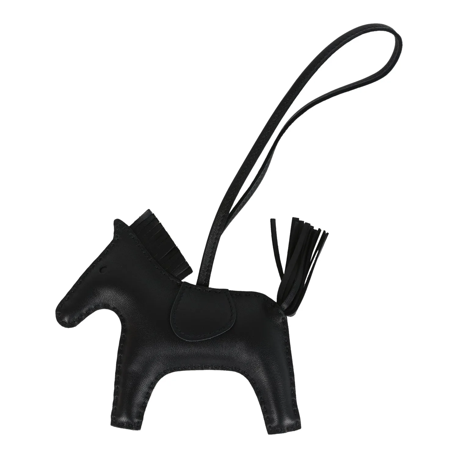 Hermes Rodeo Bag Charm MM So Black Milo Lambskin Main image