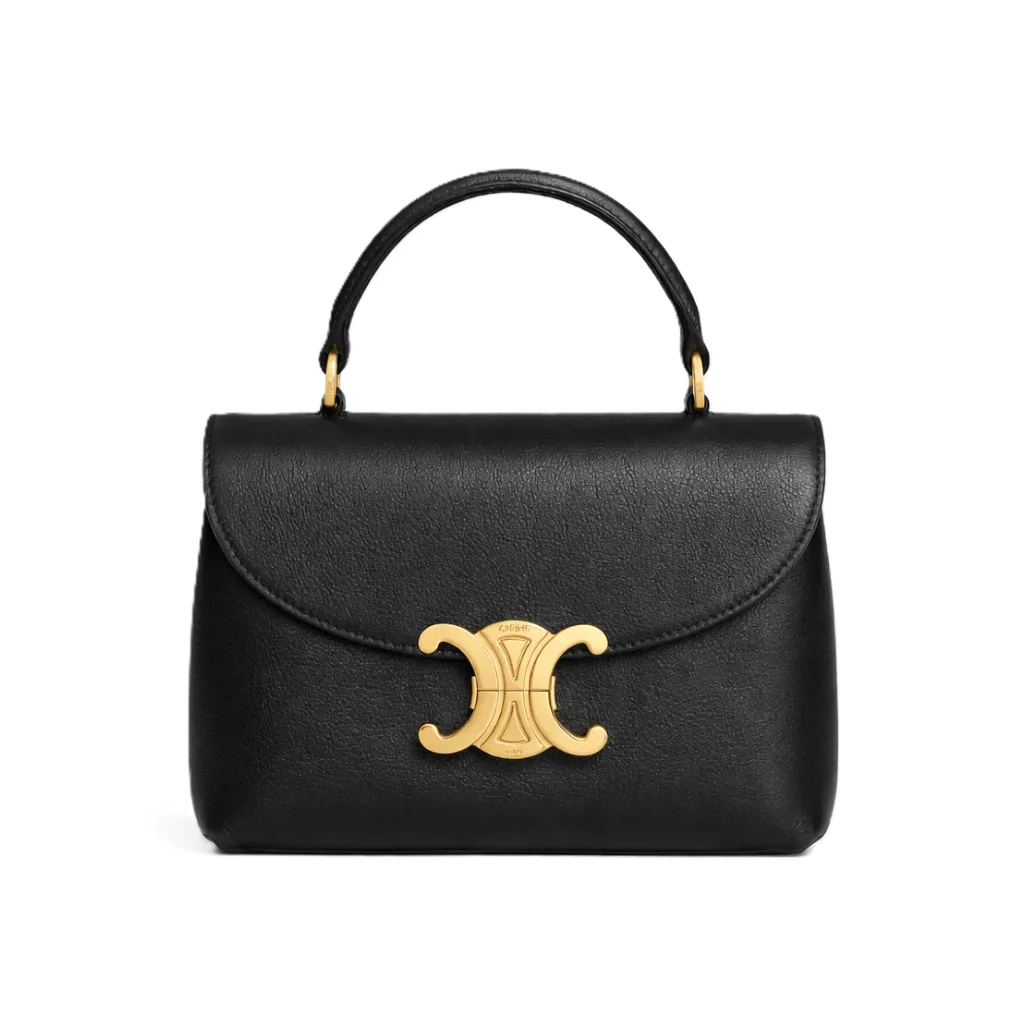 Celine Medium Nino Bag In Supple Calfskin Black 20Cm 117523Fxk 38No Main image