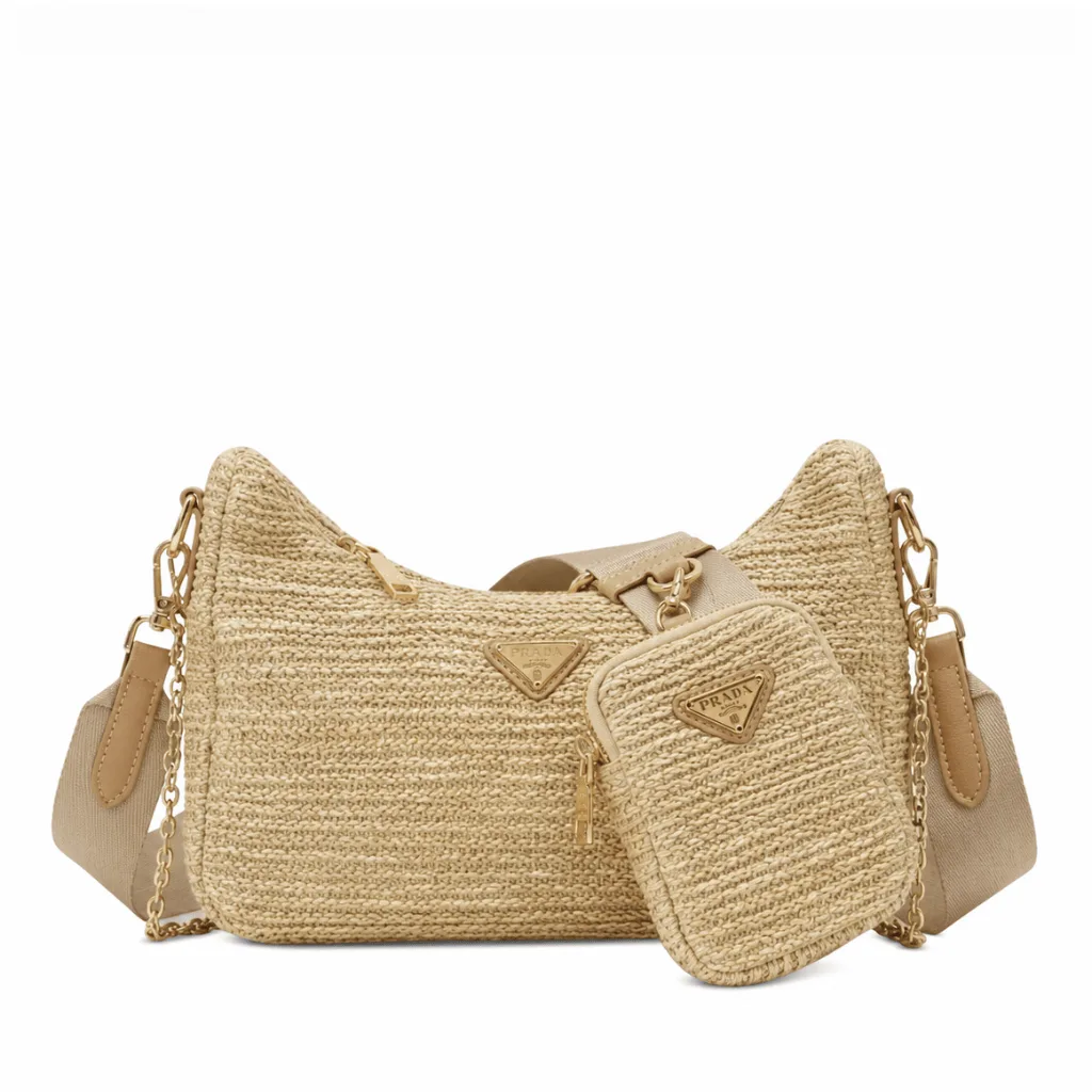 Prada Re-Edition 2005 Raffia Bag Tan 1Bh2042A2Tf0018Vv9L Main image
