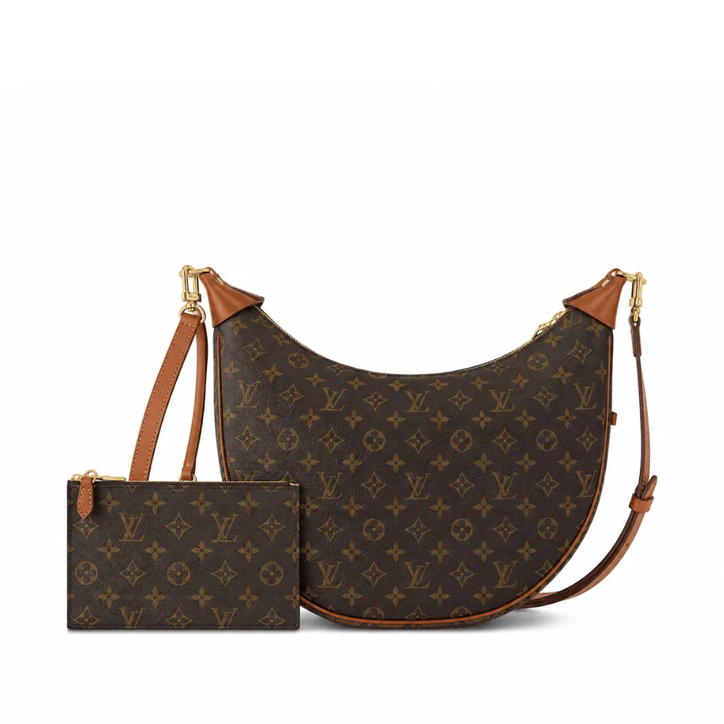Louis Vuitton Loop Hobo Monogram Canvas Brown 35Cm M46311 Main image