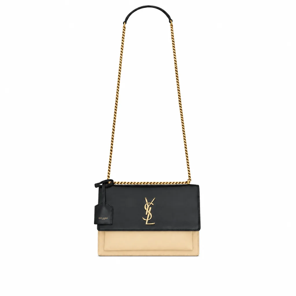 Saint Laurent YSL Two-Tone Sunset Shoulder Bag Main image