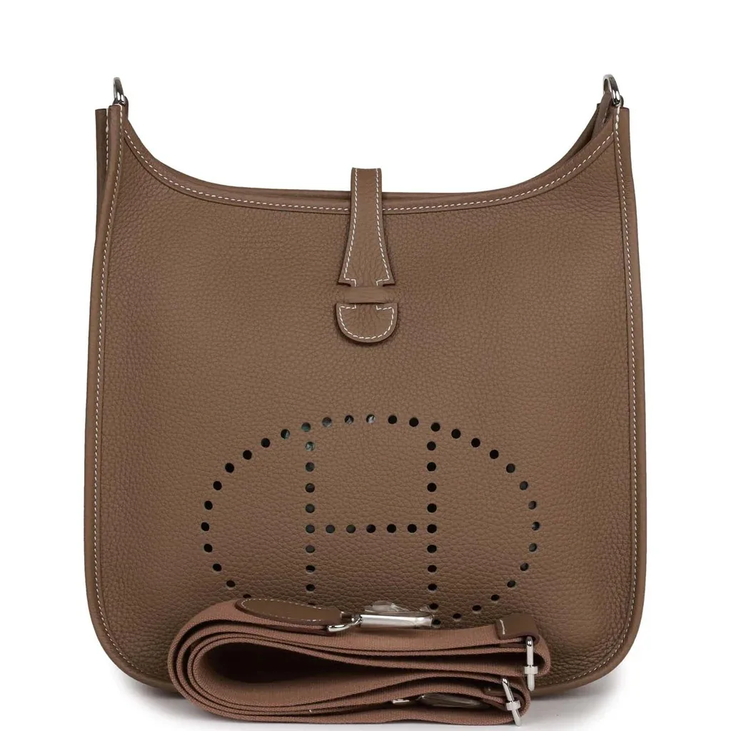 H Evelyne Iii Pm Etoupe Clemence Palladium Hardware Main image