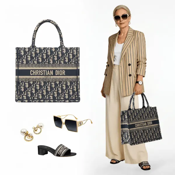 Medium Dior Book Tote Blue Dior – Featured In The Dior Riviera Look