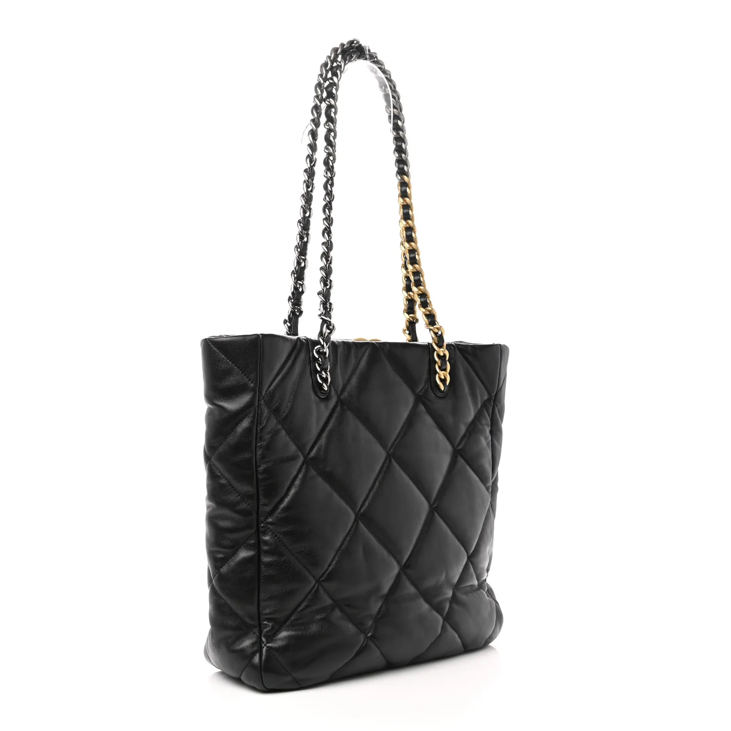 Chanel Lambskin Quilted Chanel 19 Shopping Bag Black Secondary image