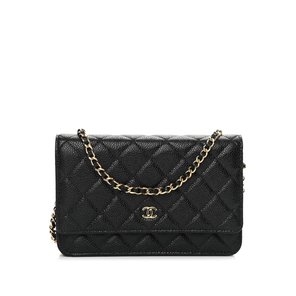 Chanel Caviar Quilted Wallet on Chain WOC Black Main image