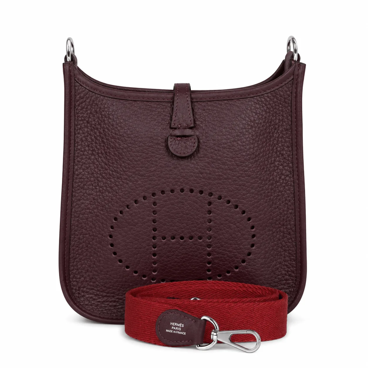 H Handbags Evelyne Tpm Cassis Clemence Silver Hardware Main image