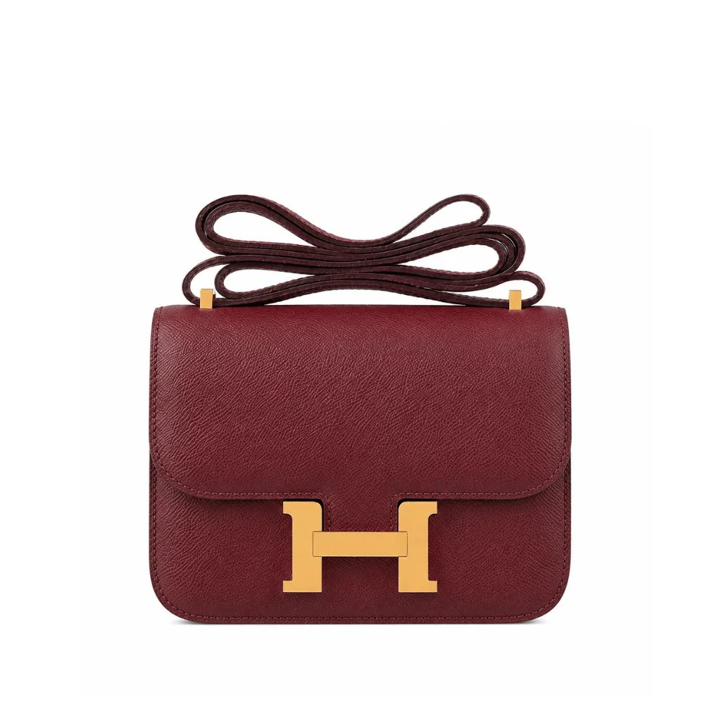 H Constance 18 Rouge H Epsom Gold Hardware Main image