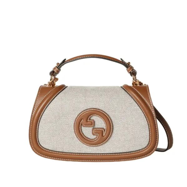 Gucci Blondie Mini Shoulder Bag Natural And Tan 22Cm 815700 Haakf 2545