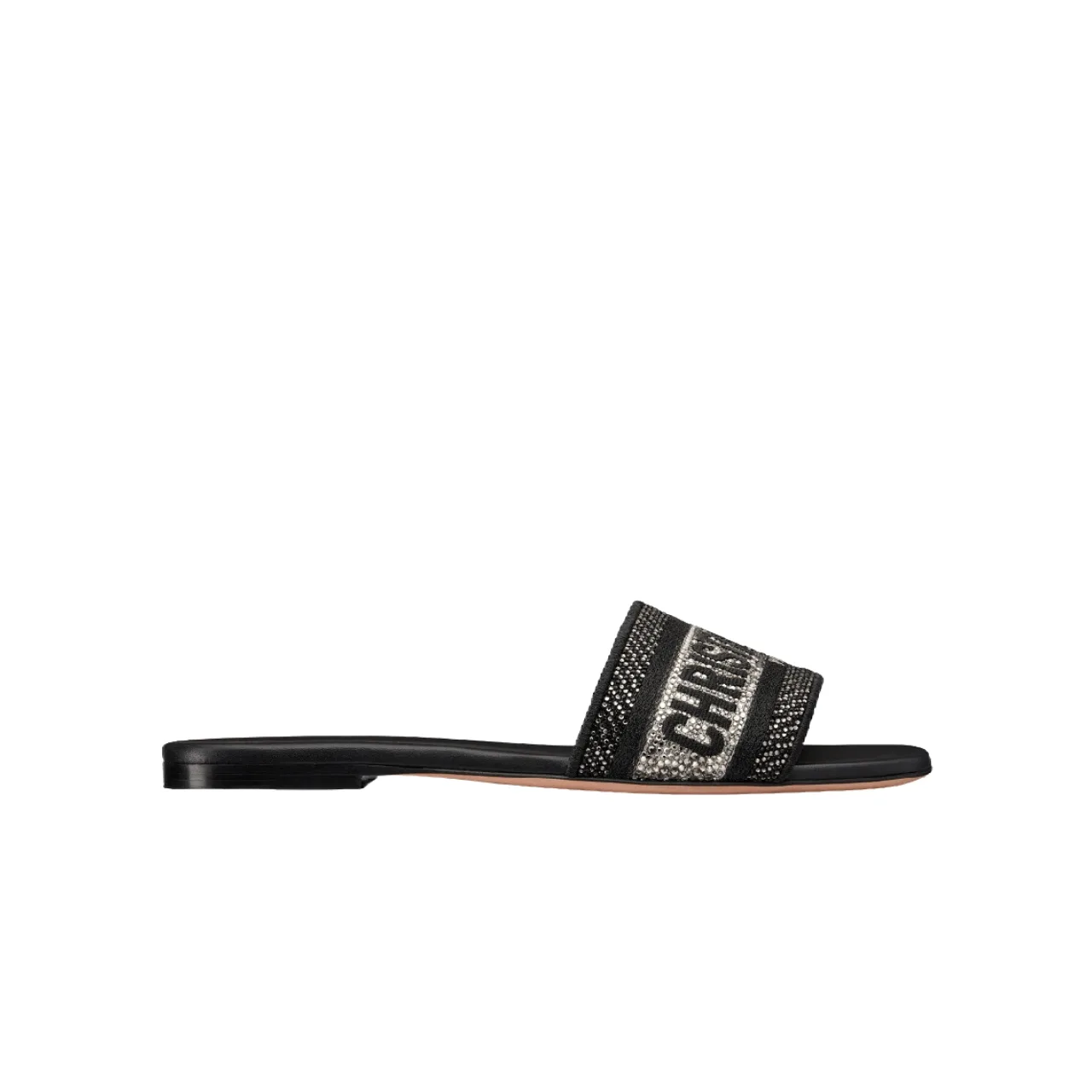 Dior Dway Slide Embroidered Cotton Black Main image