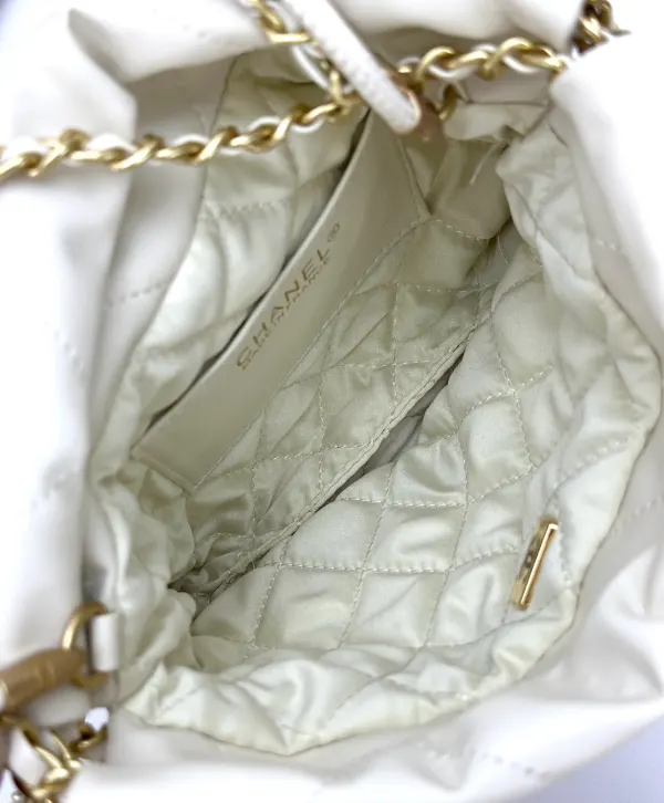 Chanel Hobo Women’s Shoulder Bag White 22 Small