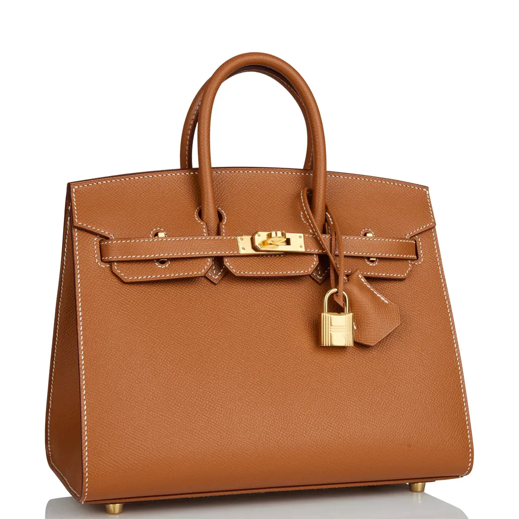 H Birkin Sellier 25 Gold Epsom Gold Hardware Secondary image