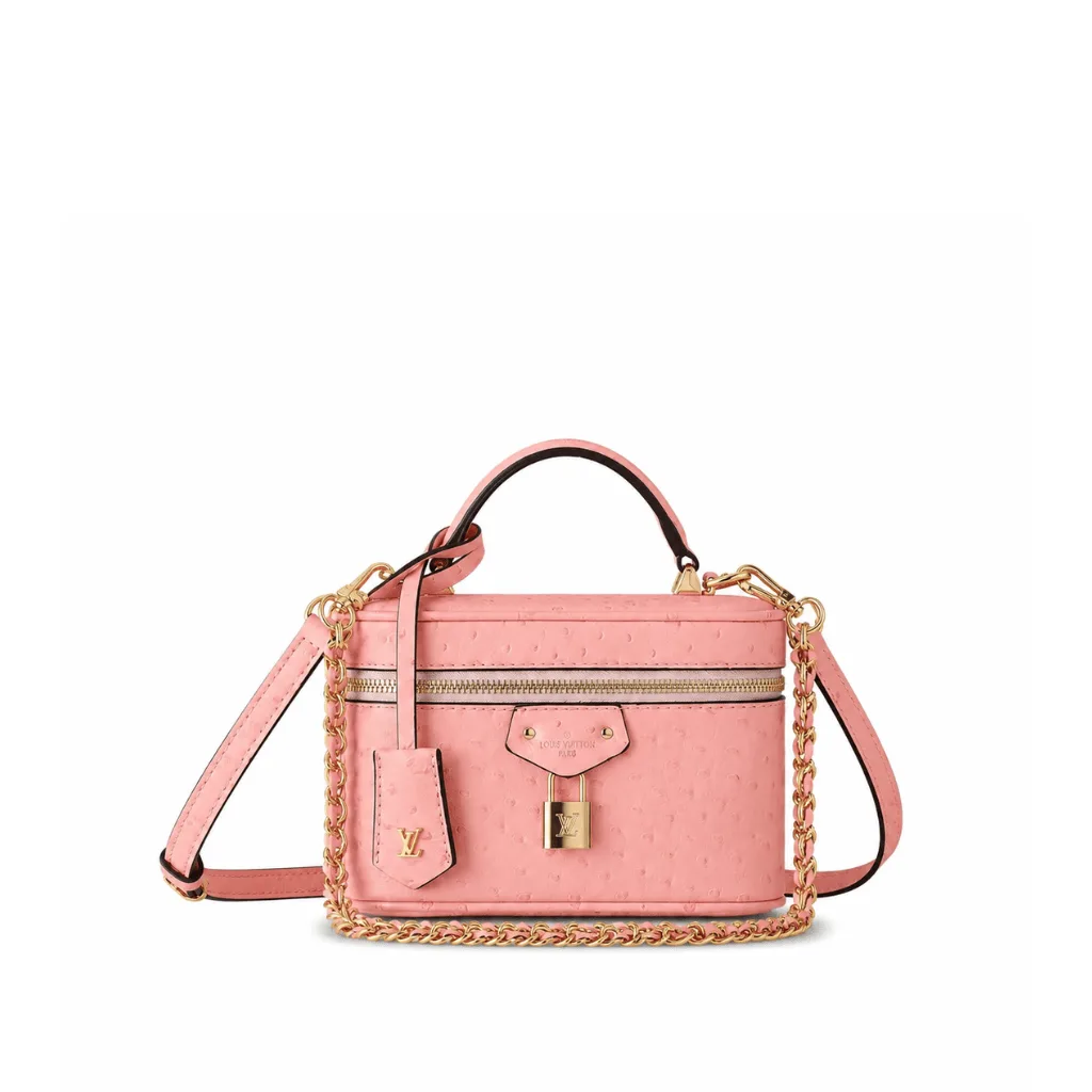 Louis Vuitton Ostrich Vanity Chain Pouch Pink Main image