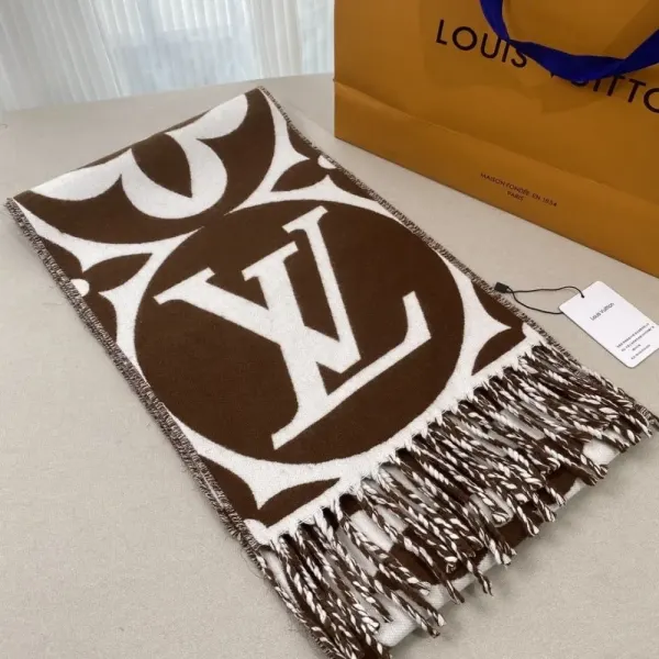 Louis Vuitton LV Medallion Wool Scarf